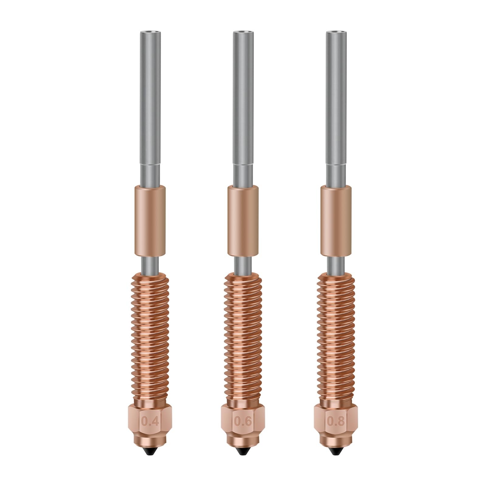0.4+0.6+0.8mm K1 Nozzle 3PCS K1c Nozzles Ender 3 V3 KE Quick Swap Hardened St...