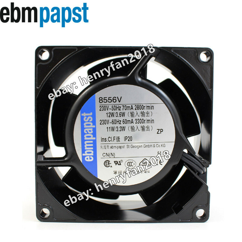 Cooling Fan Ebm-papst 8556V Axial Fan 230VAC 12/11W 2800RPM 80*80*38mm All-Metal