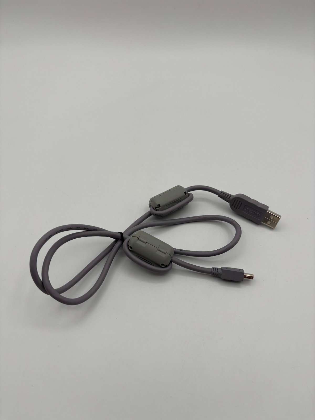 Sony OEM USB Data Cable Grey USB-A to Mini-USB 5-Pin For Old Sony's