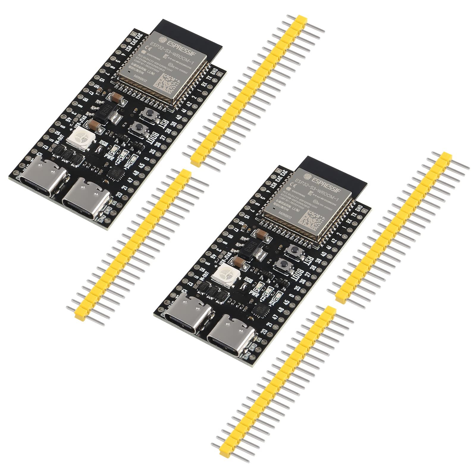 2PCS ESP32 ESP32-S3 WiFi+Bluetooth Internet of Things Dual Type-C Development...