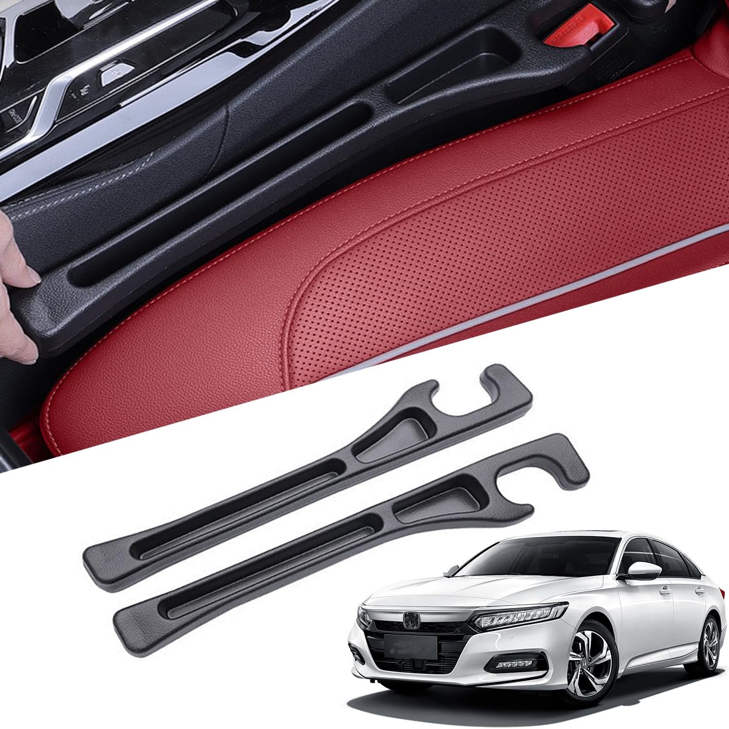 2Pcs Car Seat Gap Filler Organizer for Honda Accord, Car Seat Gap Filler with...