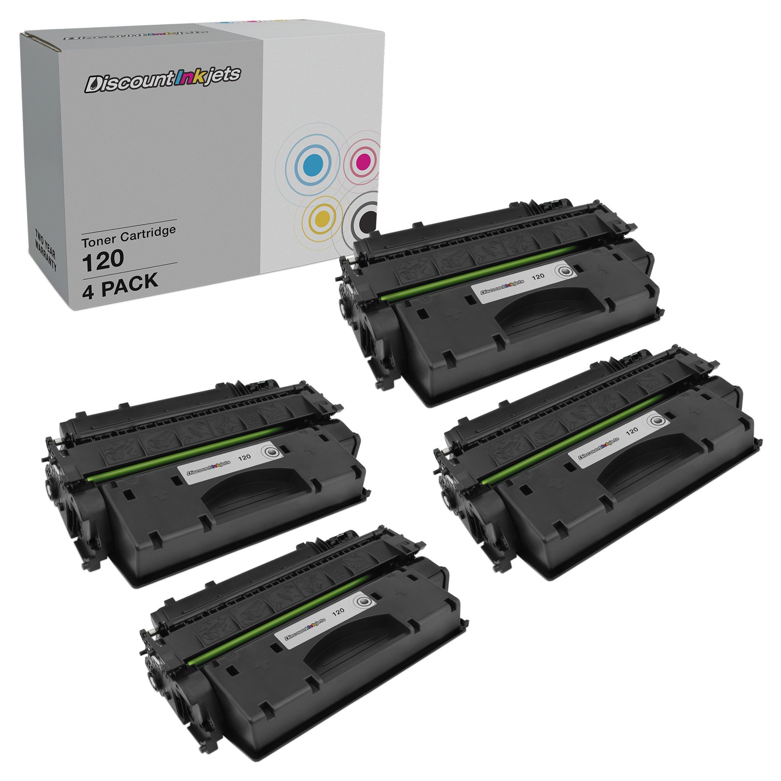 DI Compatible Toner Cartridge Replacements for Canon 120 (Black, 4-Pack)