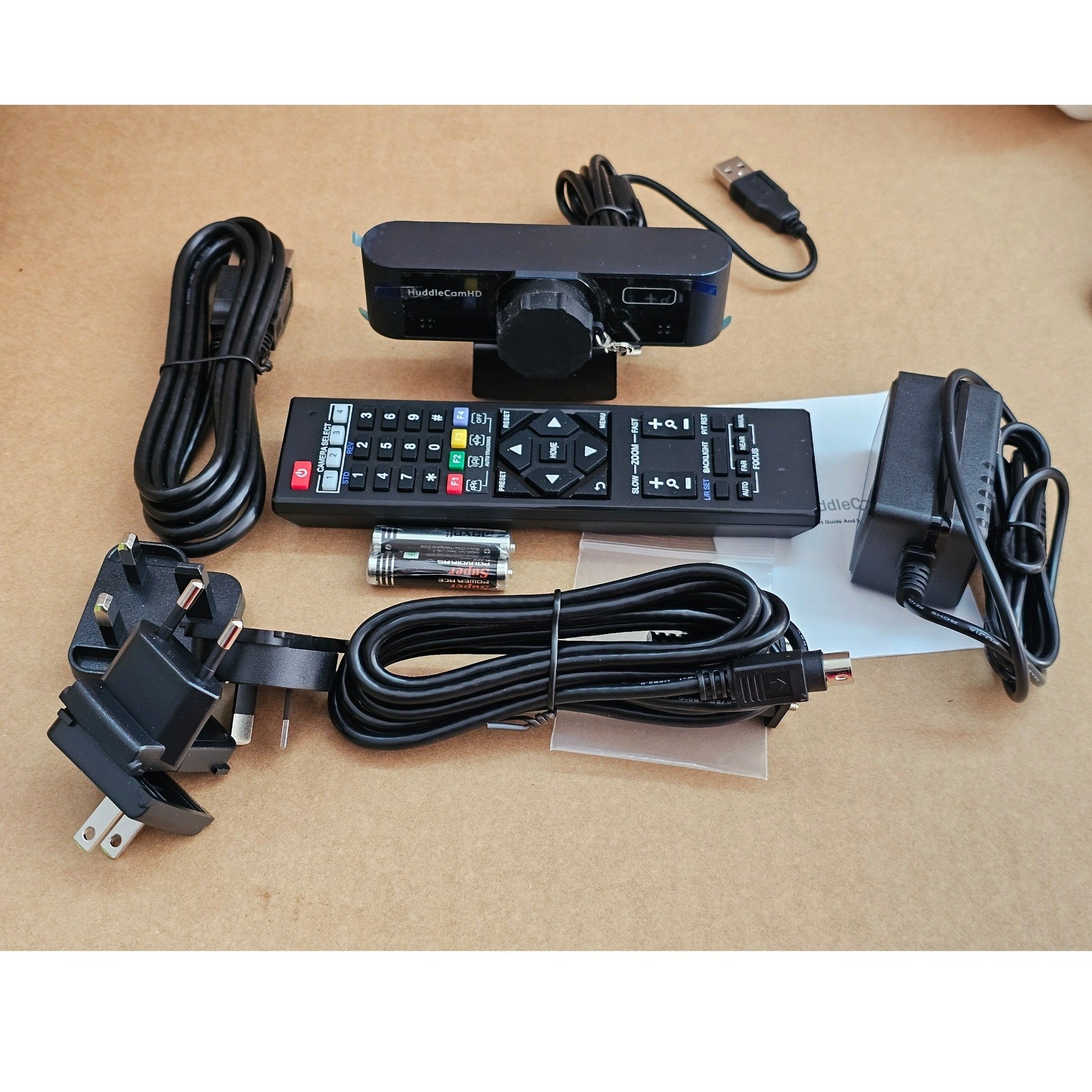 HuddleCamHD HC-WEBCAM-104-v2 1080p Wide Angle USB Webcam Video Camera NEW NIB
