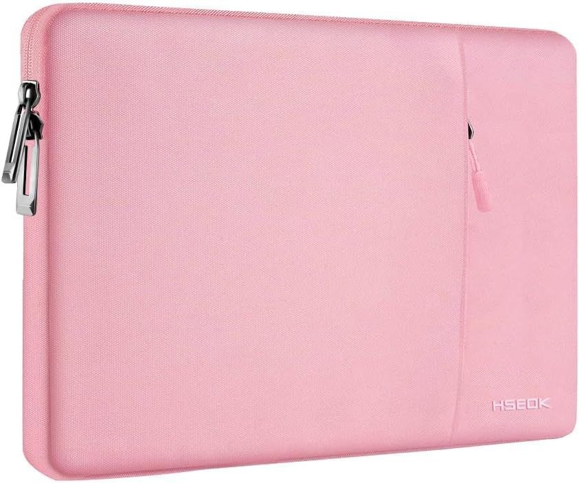 Laptop Sleeve Case for 13.3 14 inch, Protective Pink Carrying Bag for MacBook