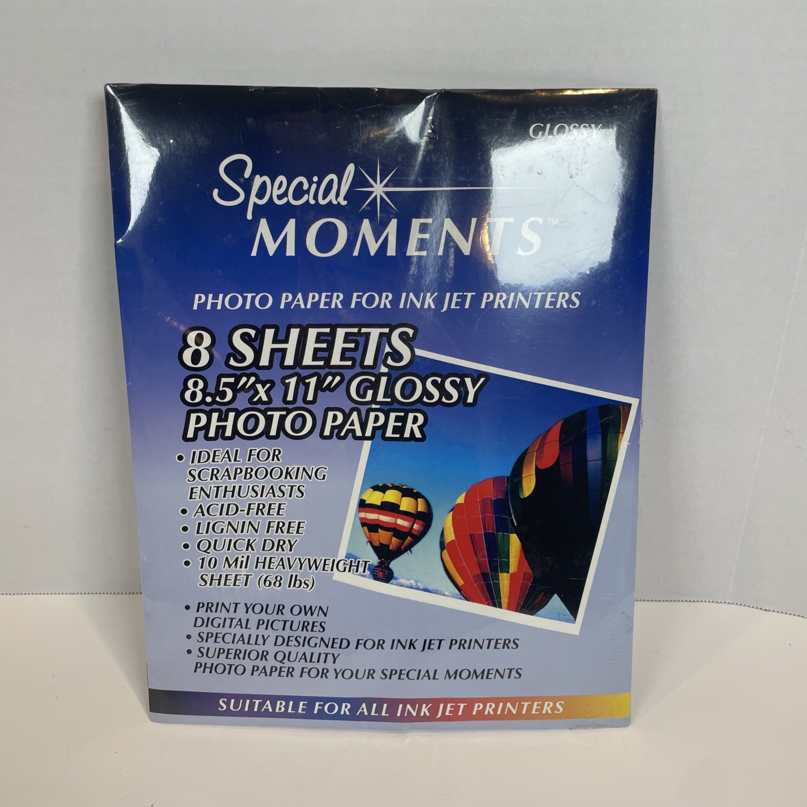 Special Moments Photo Paper For Ink Jet Printers 8 Pks-8 Sheets 8.5 x 11 Glossy