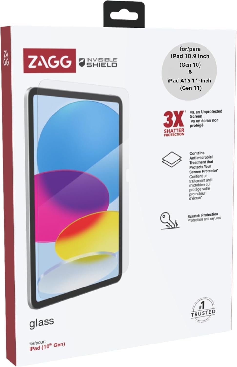 InvisibleShield Glass Screen Protector for iPad A16 2025 11th/10th Generation 20