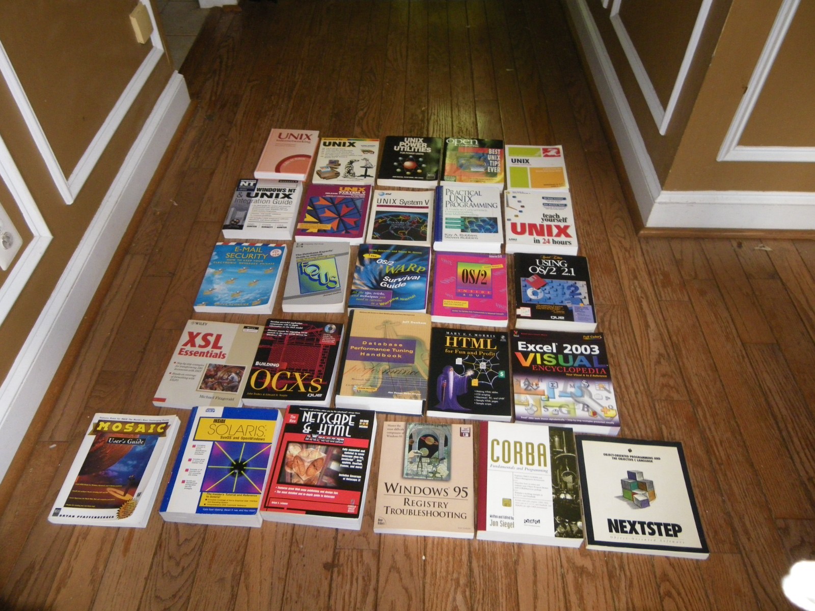 Vintage Lot Computer Guides Manuals Textbooks IT Programming Security UNIX OS/2