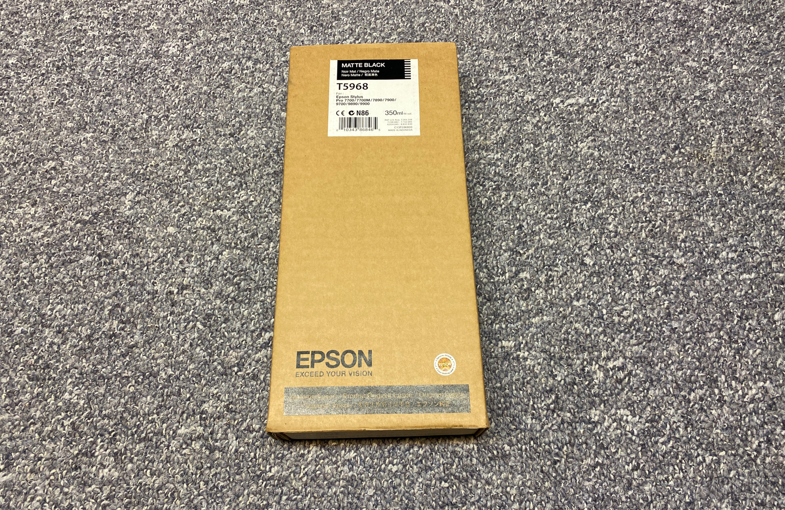 New & Original Epson T5968 Matte Black Ink Cartridge for 7700 7890 7900 9700