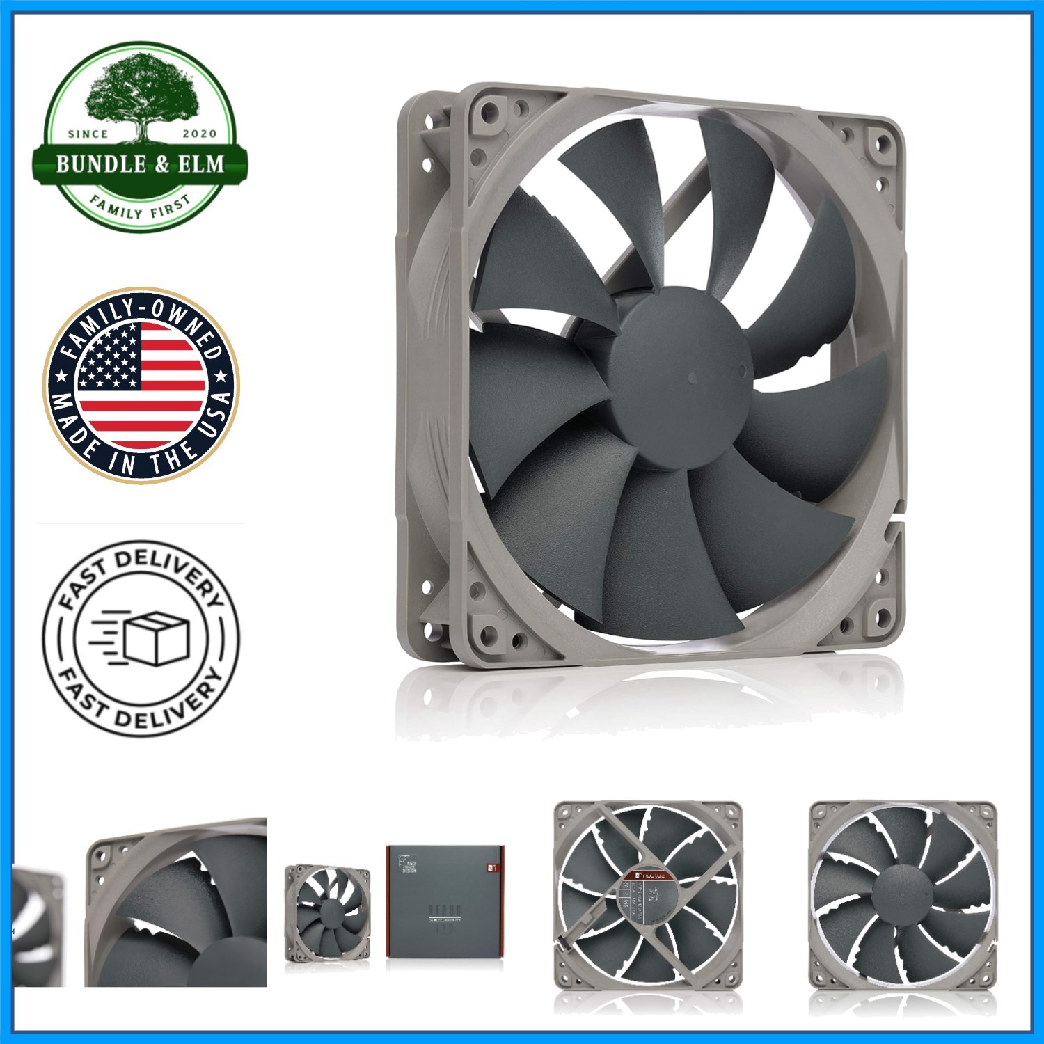 Versatile 120mm 4-Pin Cooling Fan, 25.1 dB, Designed for Desktop Applications