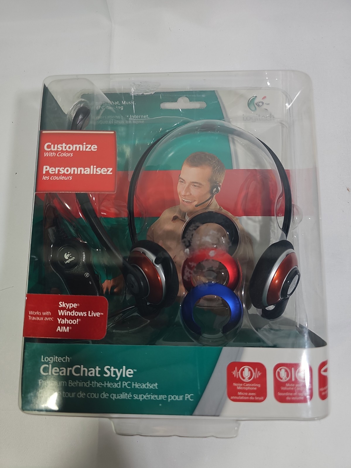 Logitech ClearChat Style Premium Behind the Head PC Headset New Sealed