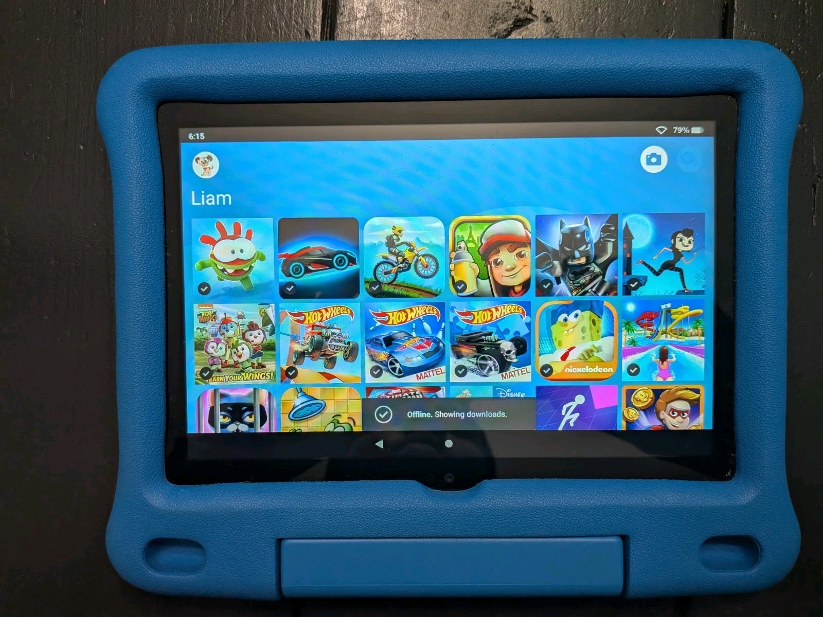 Amazon Fire HD 8 Kids 8" Tablet w/ Blue Case Bundle 2GB RAM 32GB 