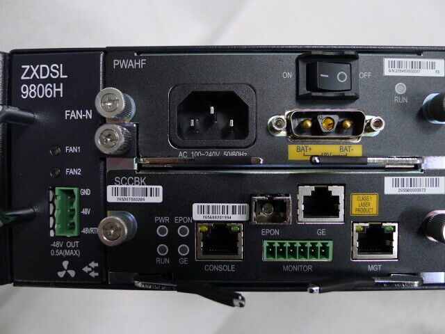 Original ZTE 9806H DSLAM ADSL access switch Multi-Media-Service with AC DC input