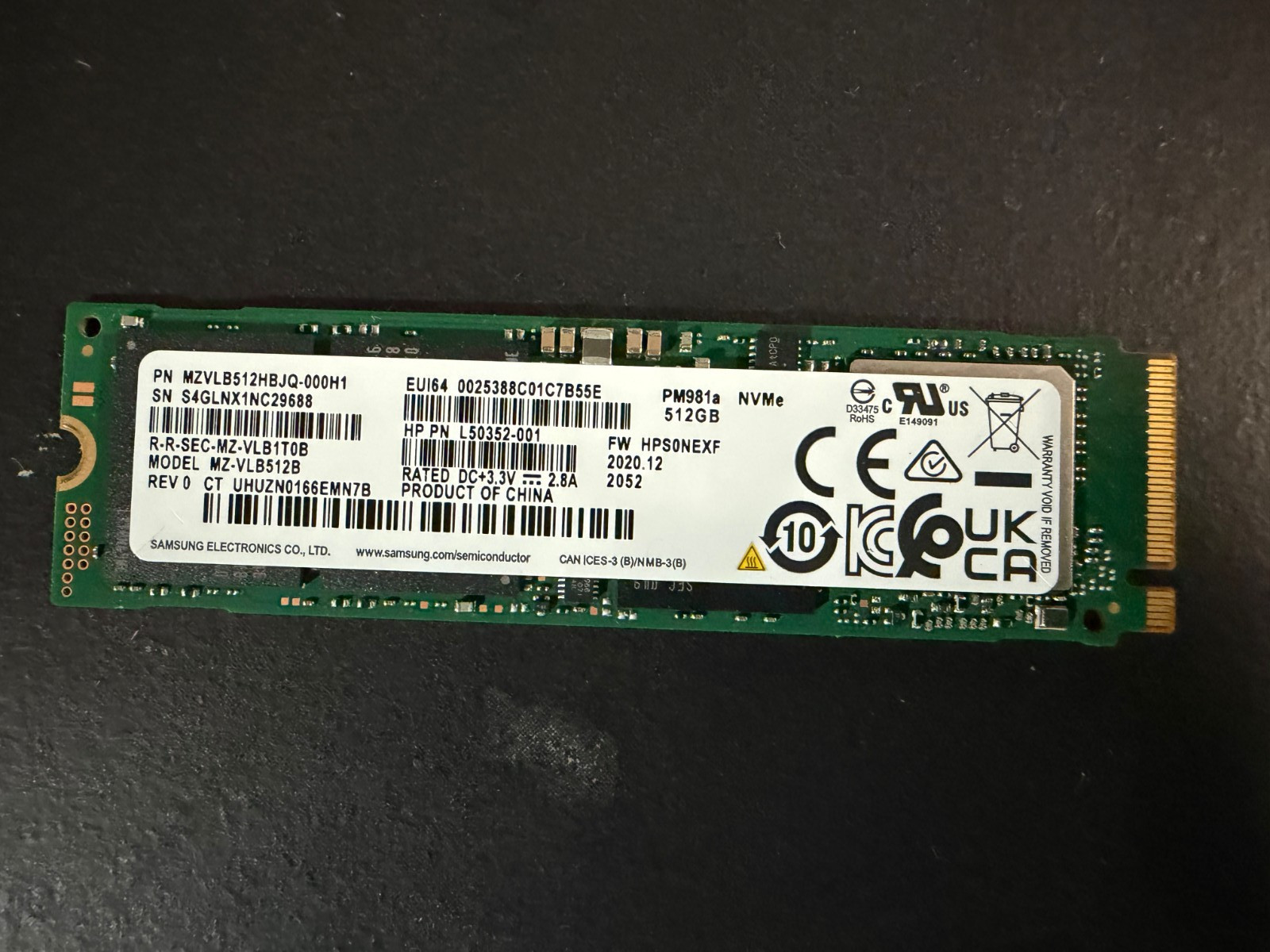 Samsung 512GB,Internal (MZVLB512HBJQ000H1) Solid State Drive