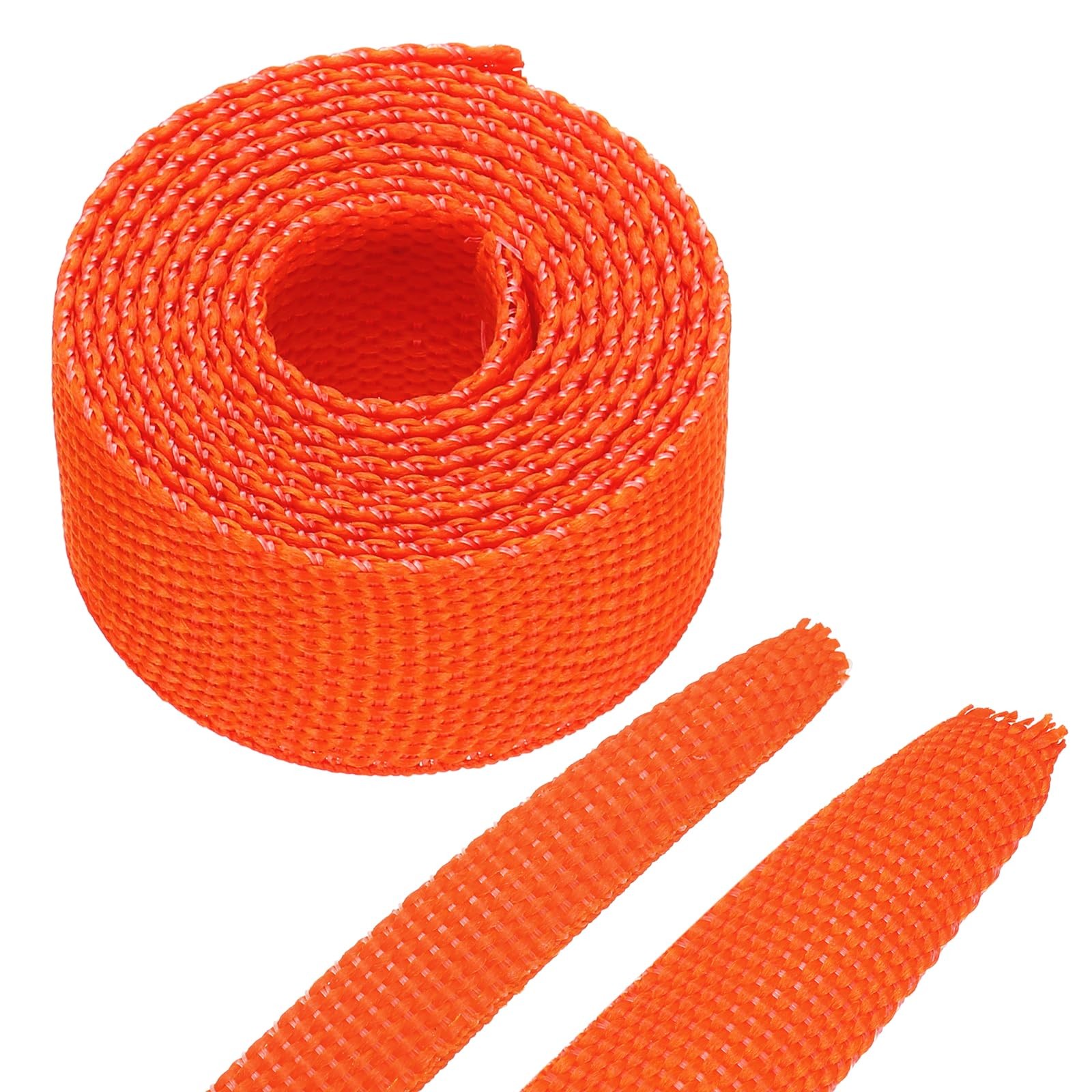 MECCANIXITY Braided Cable Sleeves Heat Shrinkable Fabric Sleeving, 1/2" 3ft O...