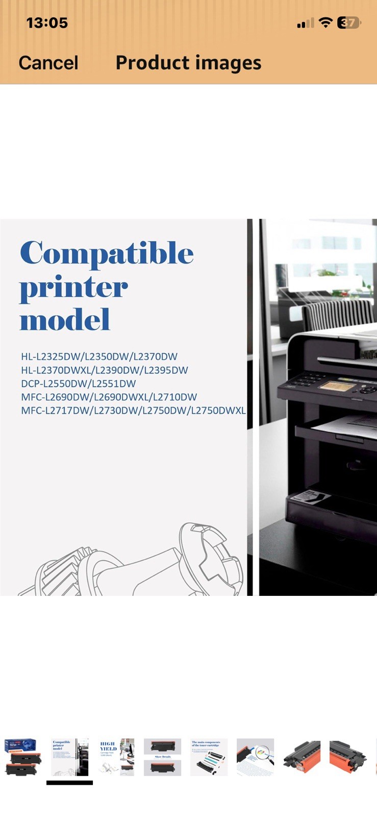This is a compatible TN-760 toner cartridge set designed for Brother...