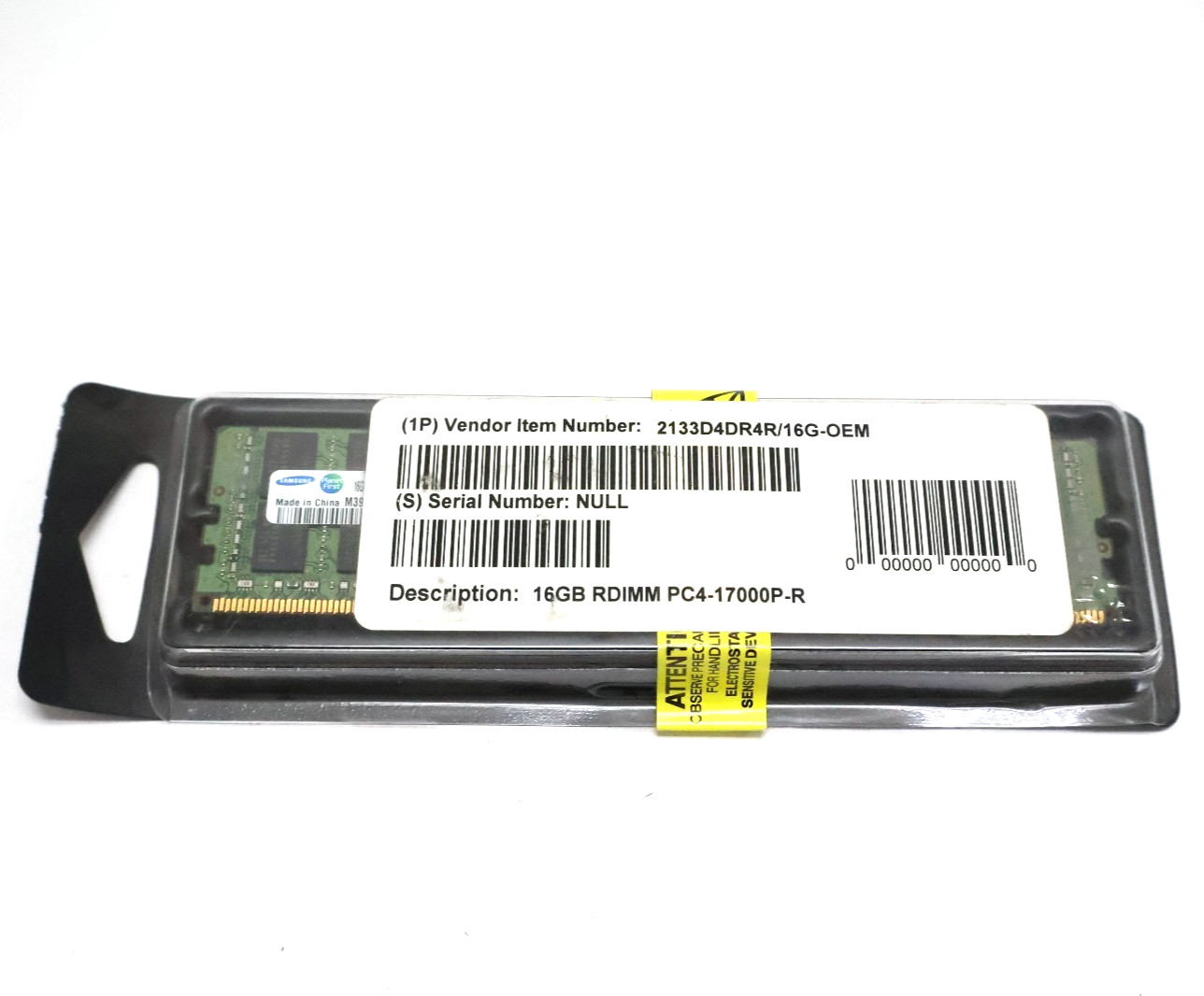 Samsung 16GB DDR4-2133MHz RDIMM PC4-17000P-R Server RAM 2133D4DR4R/16G-OEM