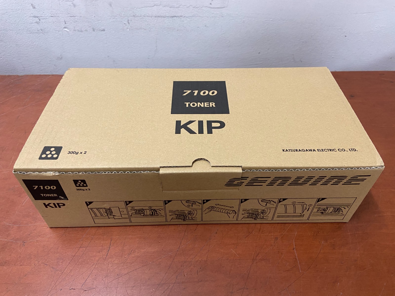 KIP 7100 Box of 2 x 300 grams Black Toner Cartridges Z240970010 Genuine NEW T286