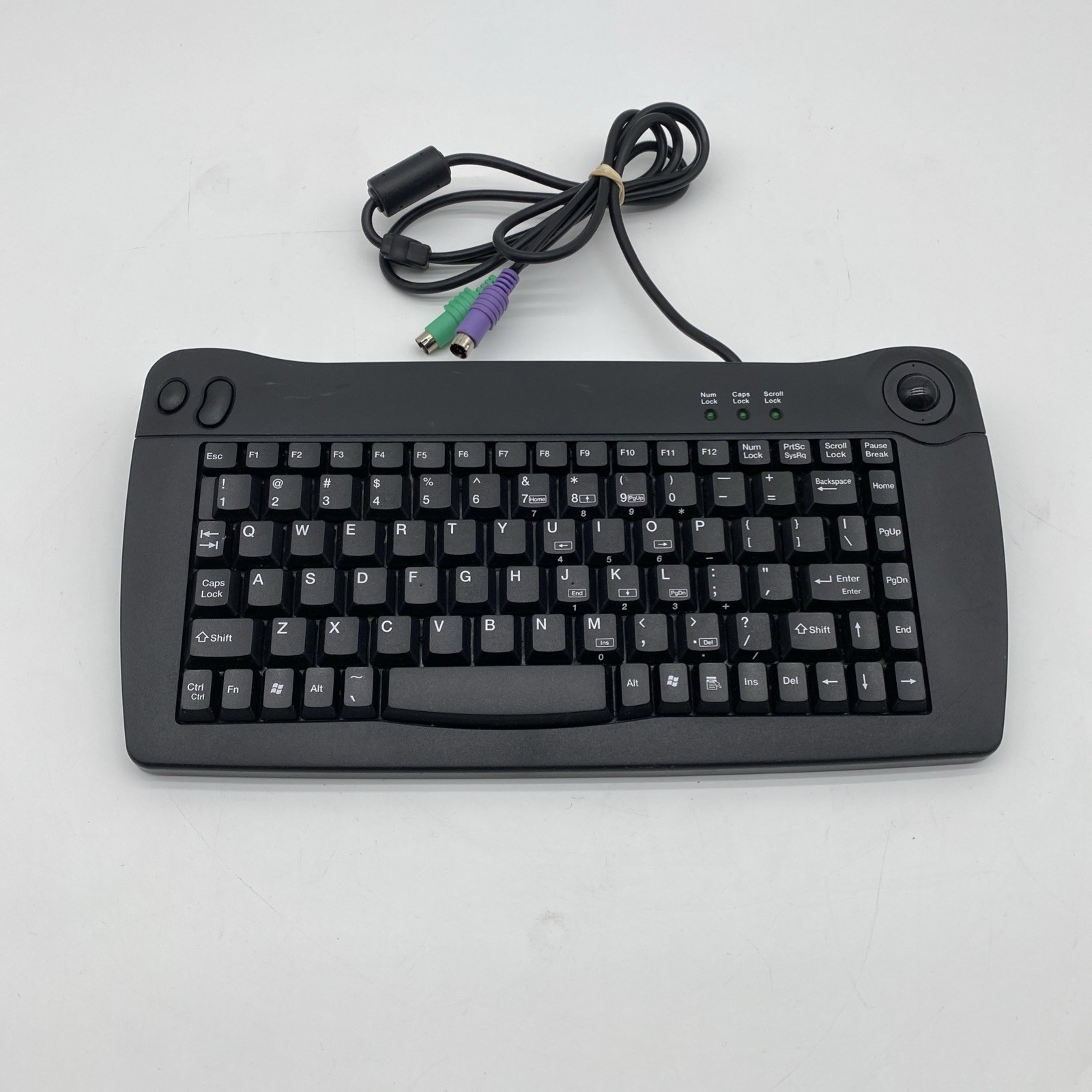 SOLIDTEK ACK-5010U USB MINI Keyboard Wired Compact Black Vintage USA