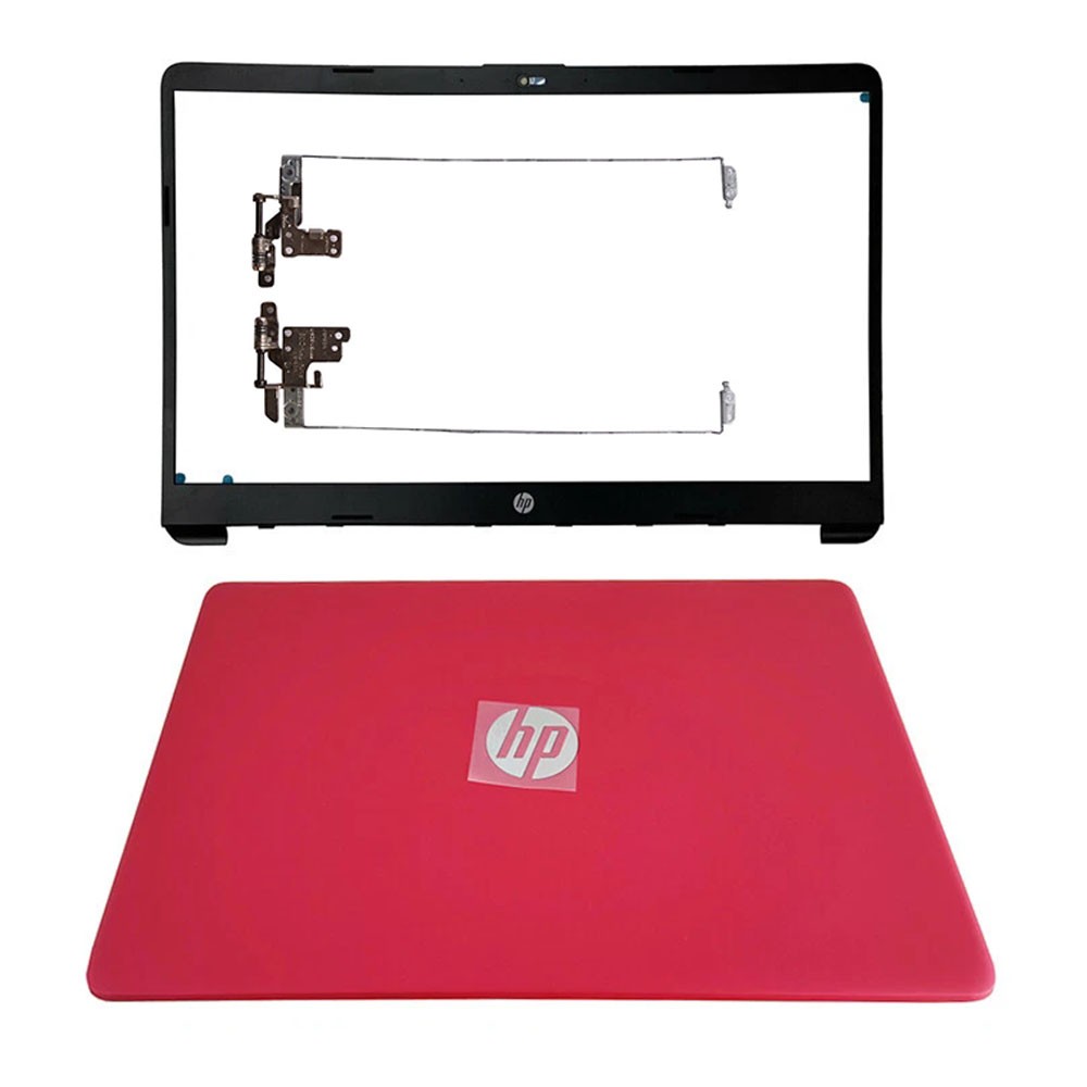 Back Cover & Hinges + Bezel For HP 15-DW 15-dw1083wm 15-DW1XX M03725-001 Red