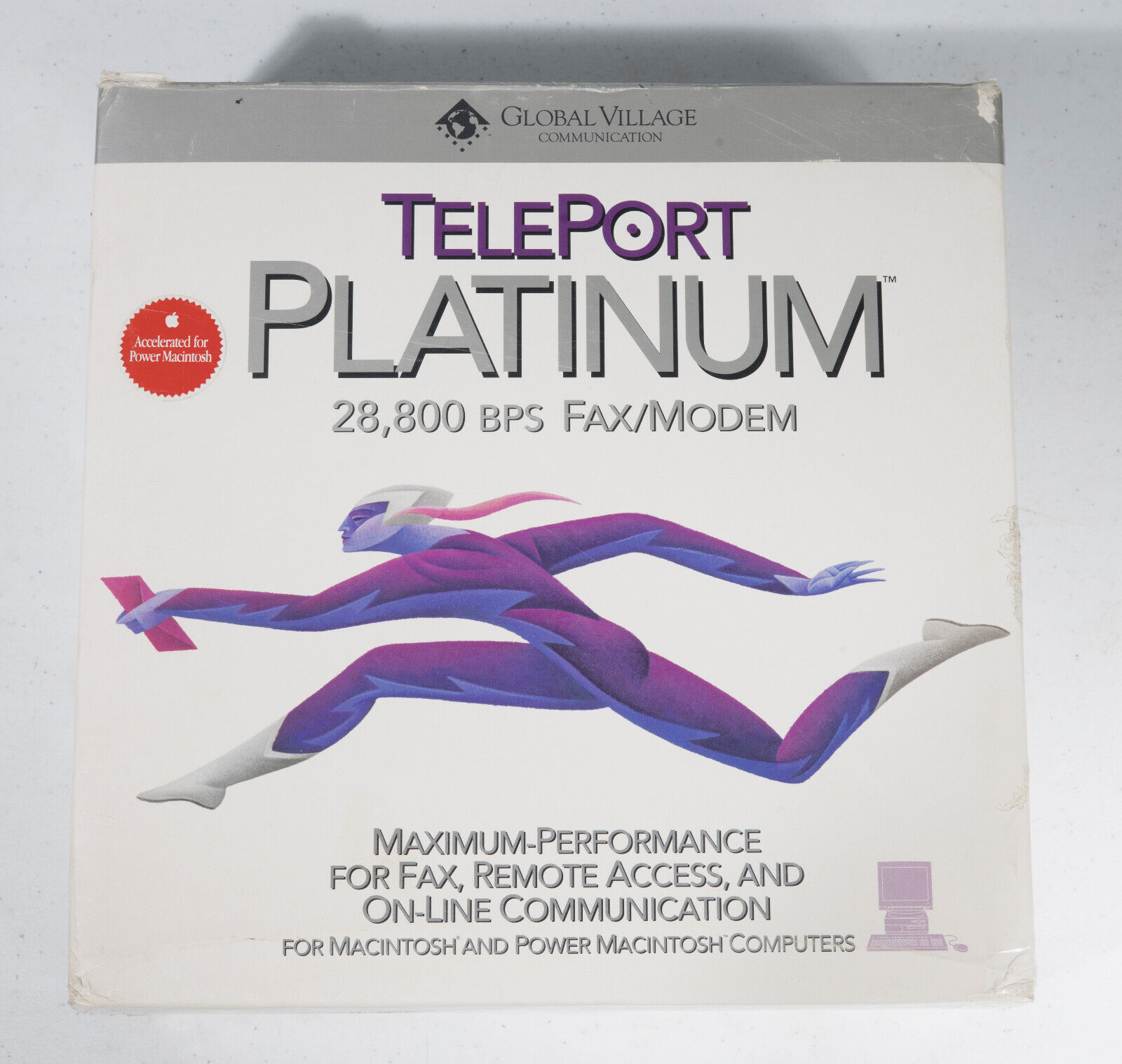 Vintage Global Villiage Teleport Platinum 28.8K Modem Apple Macintosh New in Box