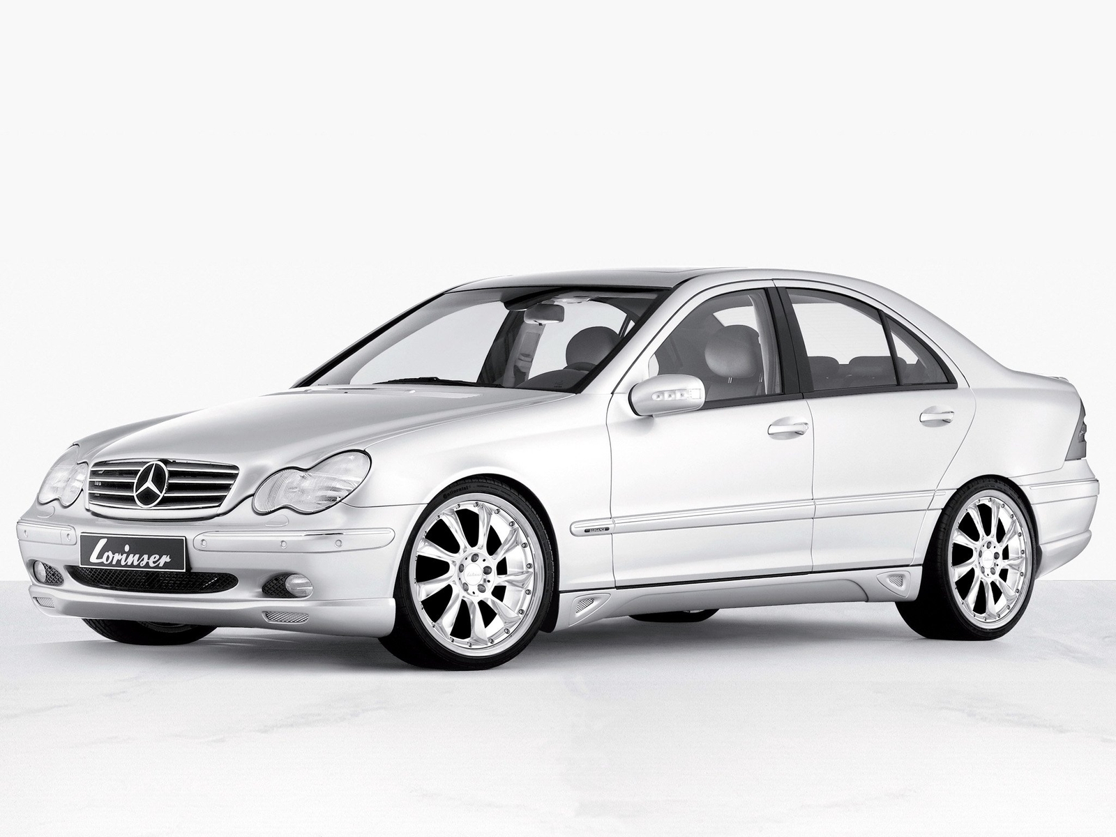 Cars lorinser mercedes benz c klasse w203 sedan Desk Mat Stitched