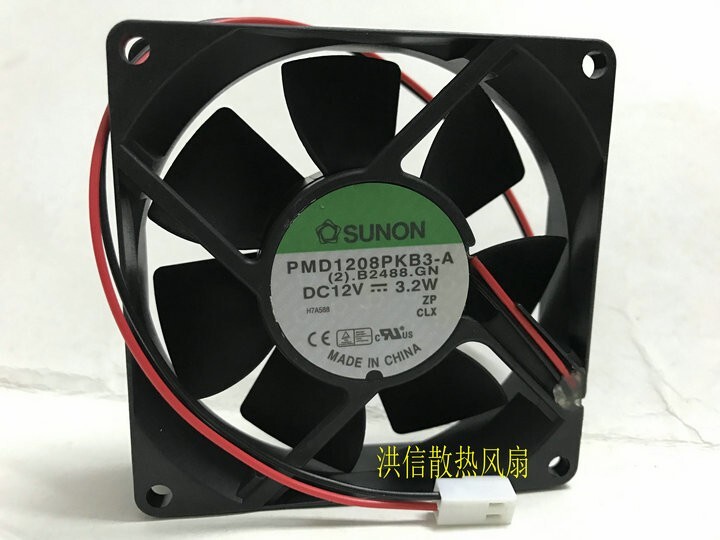 SUNON 8020 PMD1208PKB3-A DC12V 3.2W 8CM axial flow cooling fan
