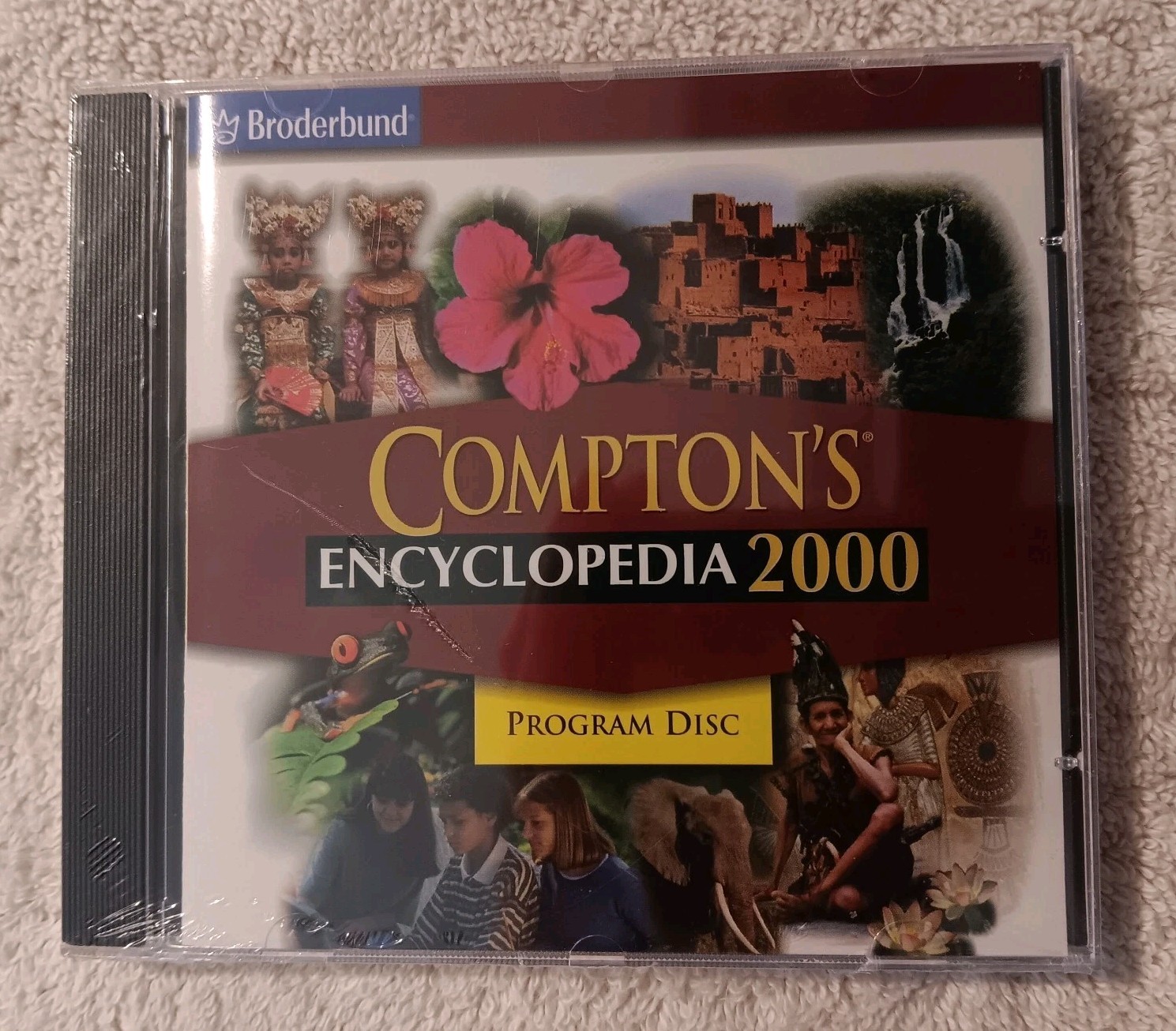 Compton'  Encyclopedia 2000 Program Disc by Broderbund CD for Windows 1999 New