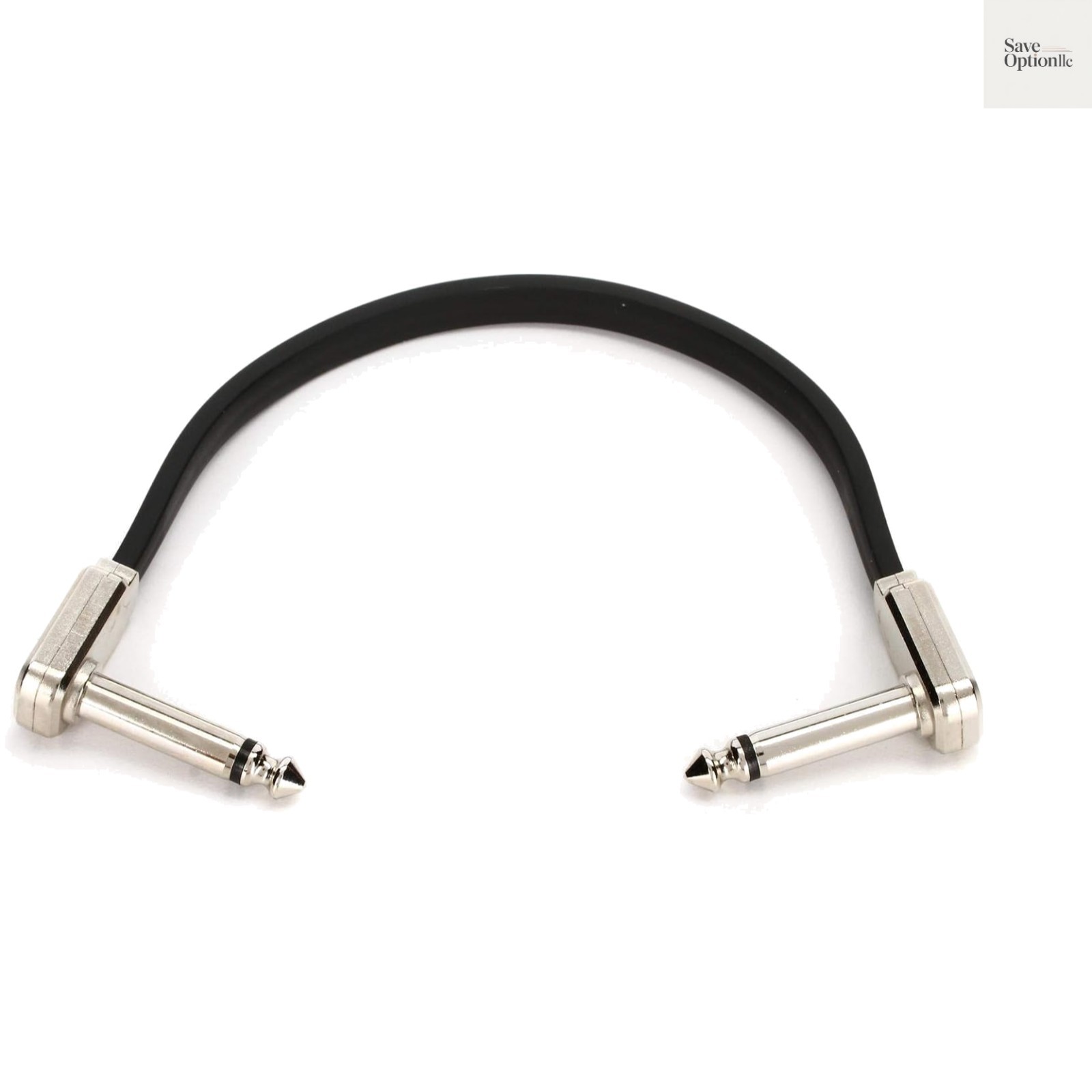 Professional 6-Inch Flat Patch Cable with Low-Profile Connectors - Black