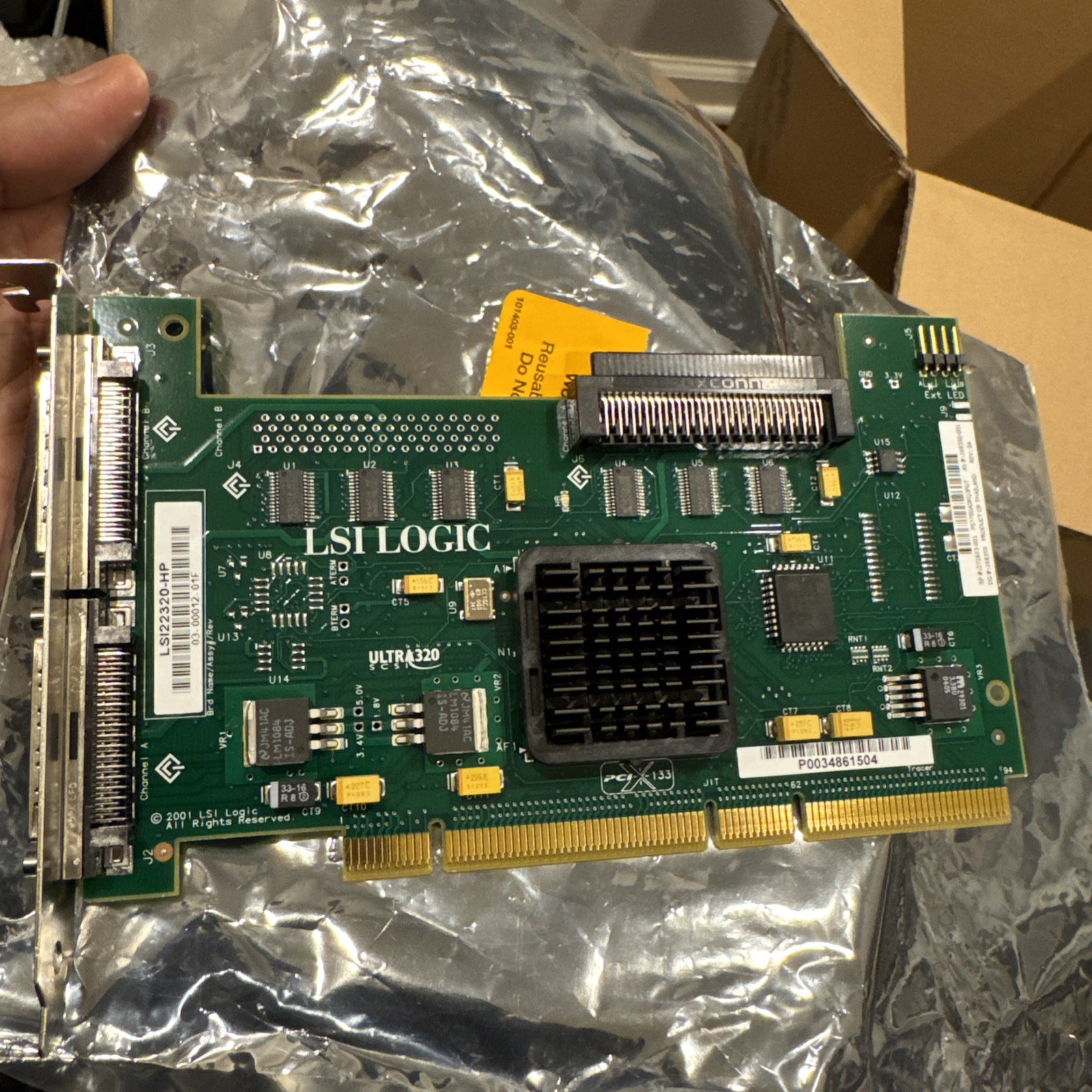 LSI Logic LSI22320-HP Dual Channel SCSI Card
