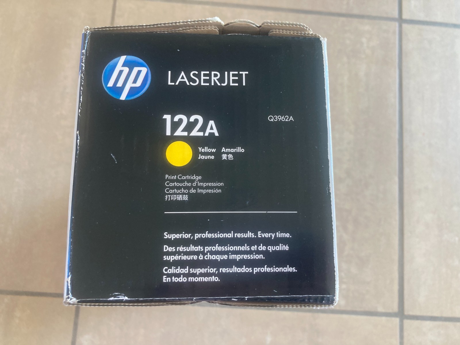 Genuine HP122A (Q3962A) Yellow LaserJet Toner Cartridge