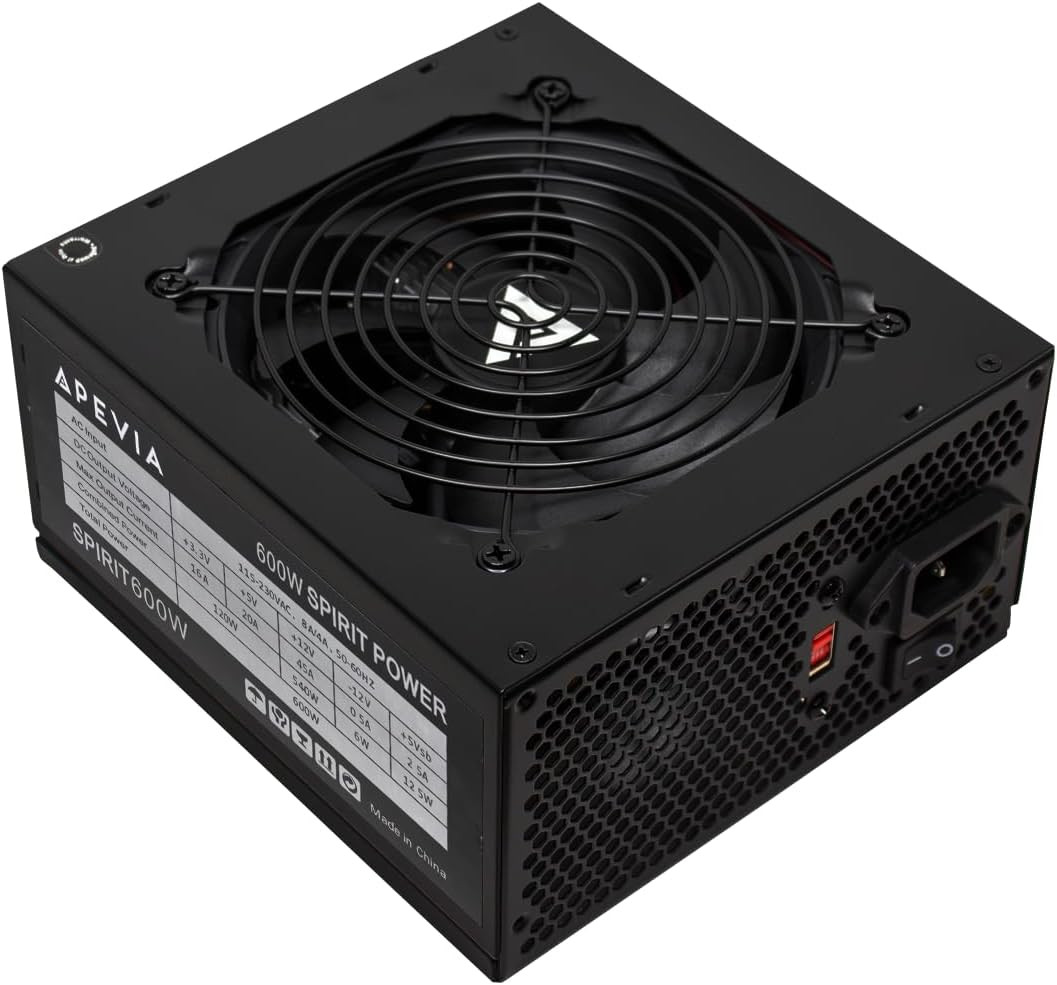 SPIRIT600W Spirit 600W ATX Power Supply, 120MM Fan, All Protections | 120Mm Auto