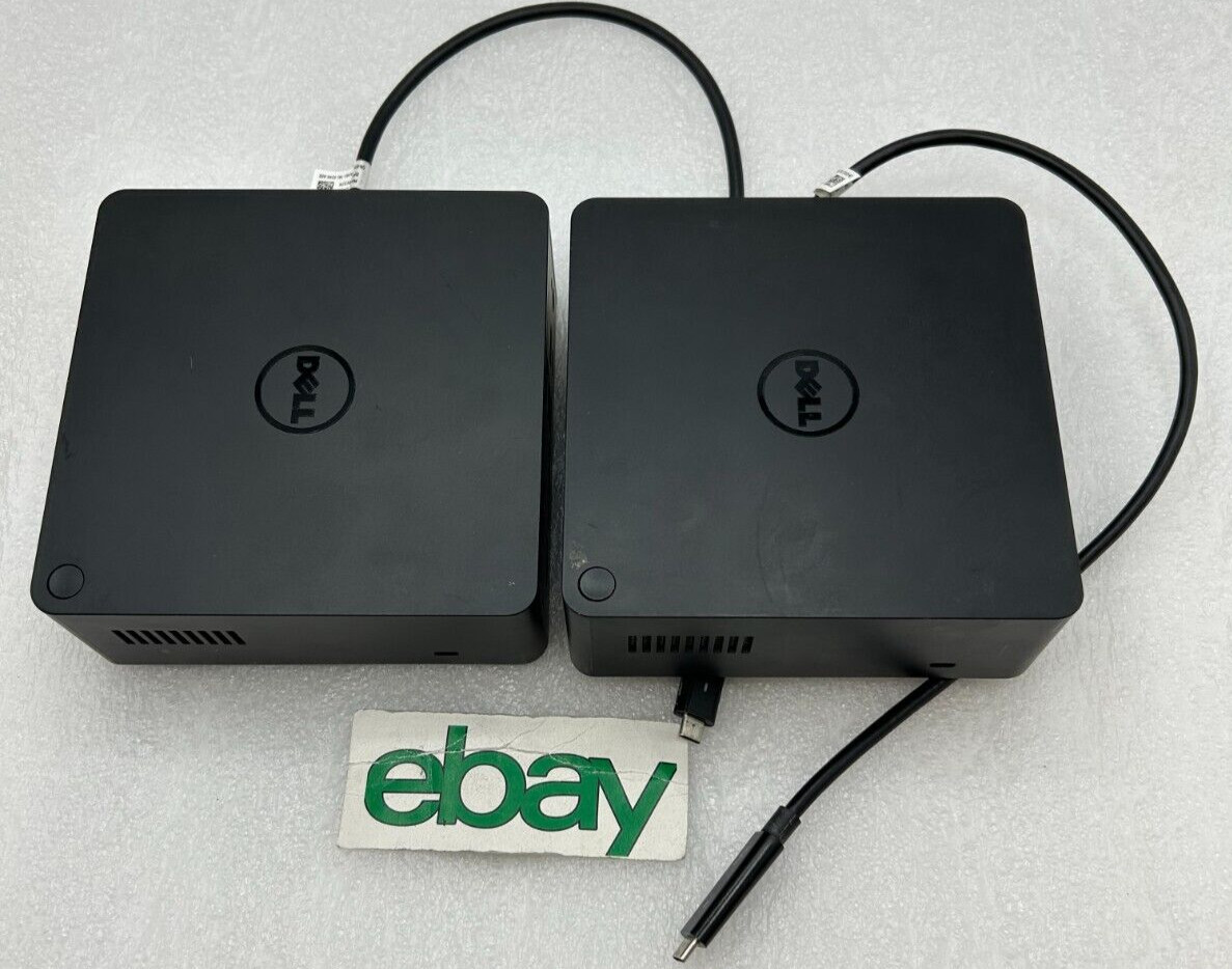 LOT OF 2 Dell TB16 Thunderbolt Docking Station K16A w/ USB-C Cable Free S/H