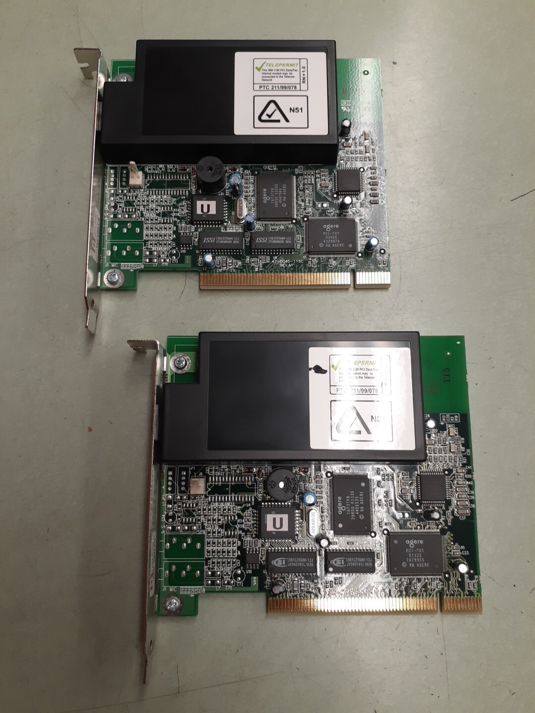 (2) IBM 33L4582 56K PCI V90 Data Fax Modem 33L4619 33L4918