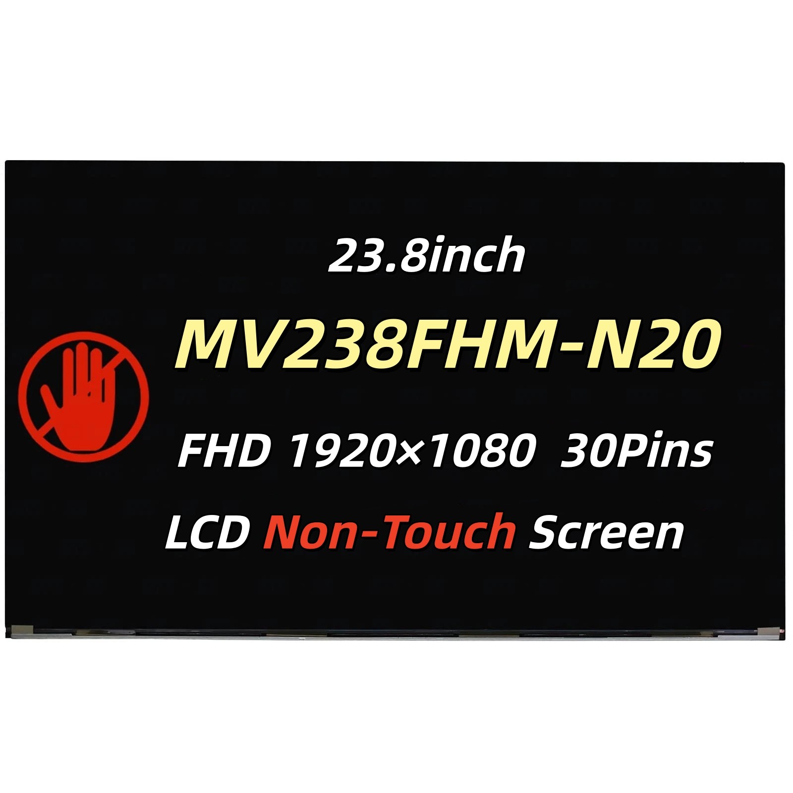 New 23.8" MV238FHM-N20 MV238FHM N20 LCD Display Screen Non-Touch Replacement FHD