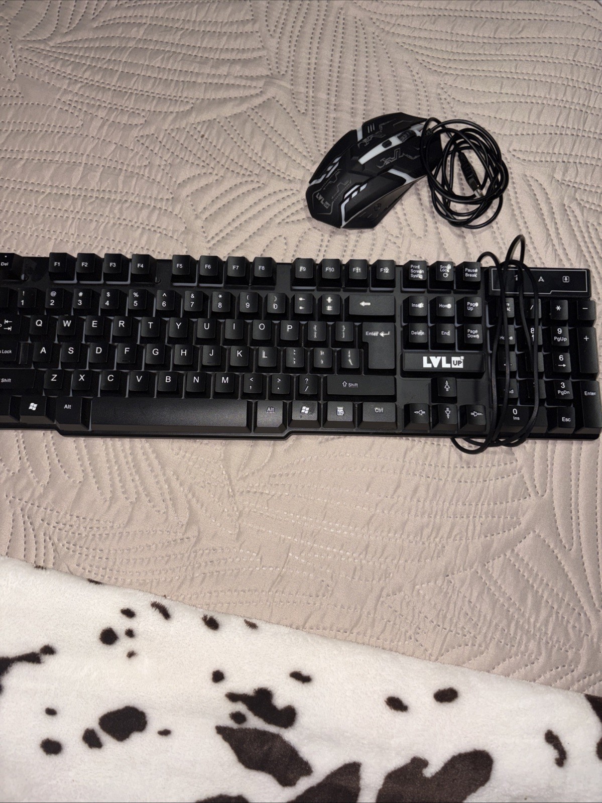 VIVITAR LULUP Pro Gaming Keyboard with Leds Lighted Keys USB A And Gaming Mouse
