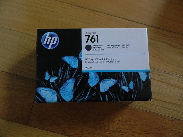 2023 GENUINE HP 761 400ml Matte Black Ink Cartridge CM991A DESIGNJET T7100 SEALE