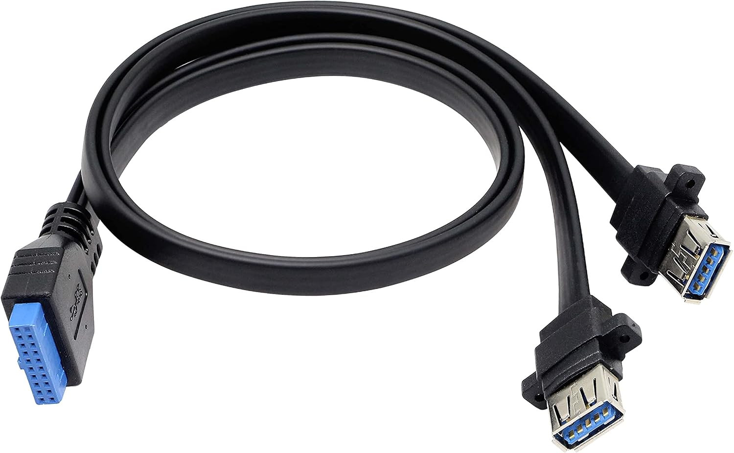 USB 3.0 Front Panel Cable Motherboard 19/20Pin Cable to USB Female