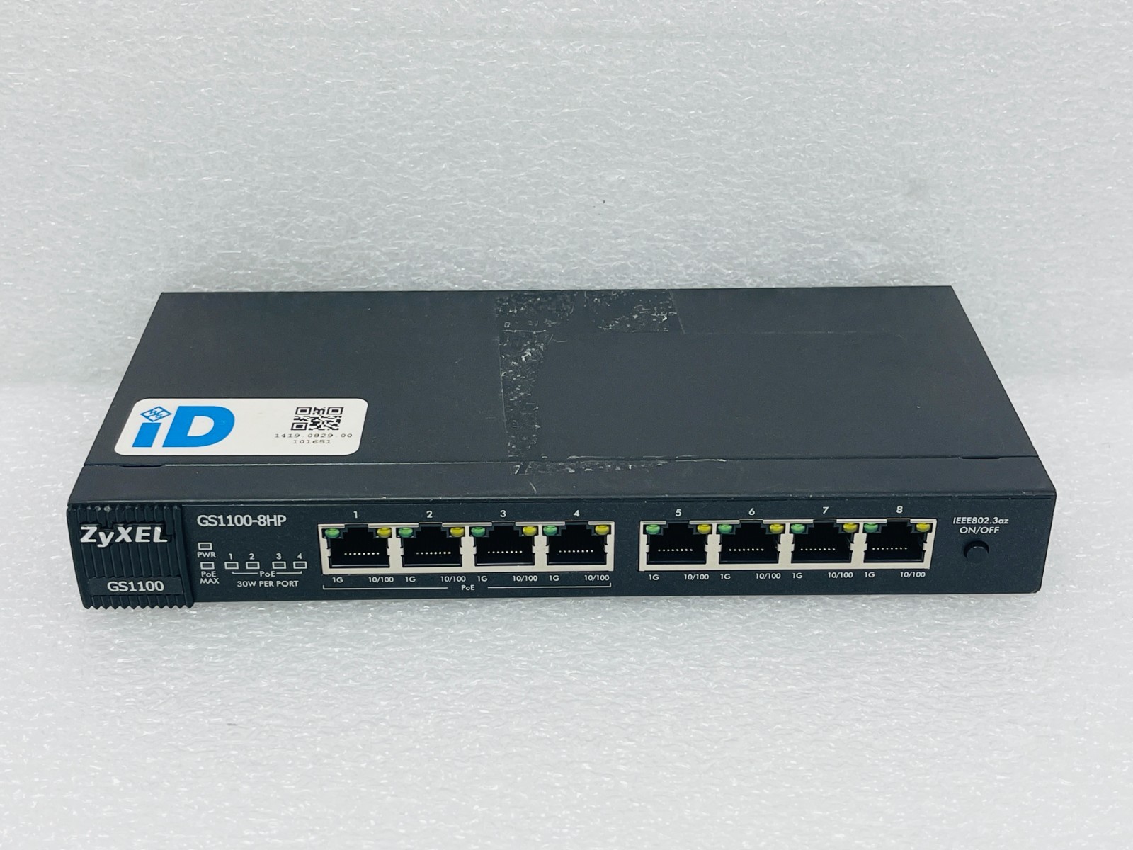 Zyxel GS1100-8HP - Switch - 8 Ports - Power Over Ethernet (PoE) NO ADAPTER