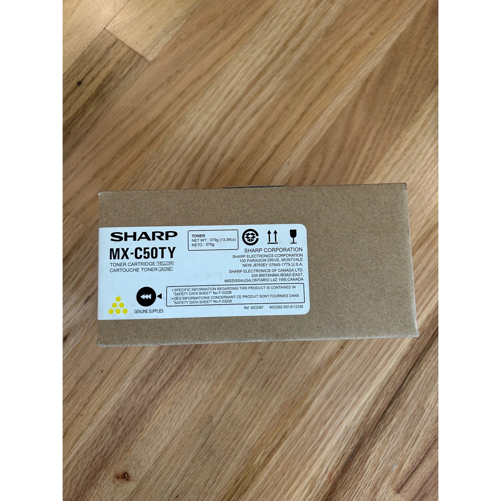 Genuine Sharp MX-C50TY Yellow Toner Cartridge Professional Office Supply 379g