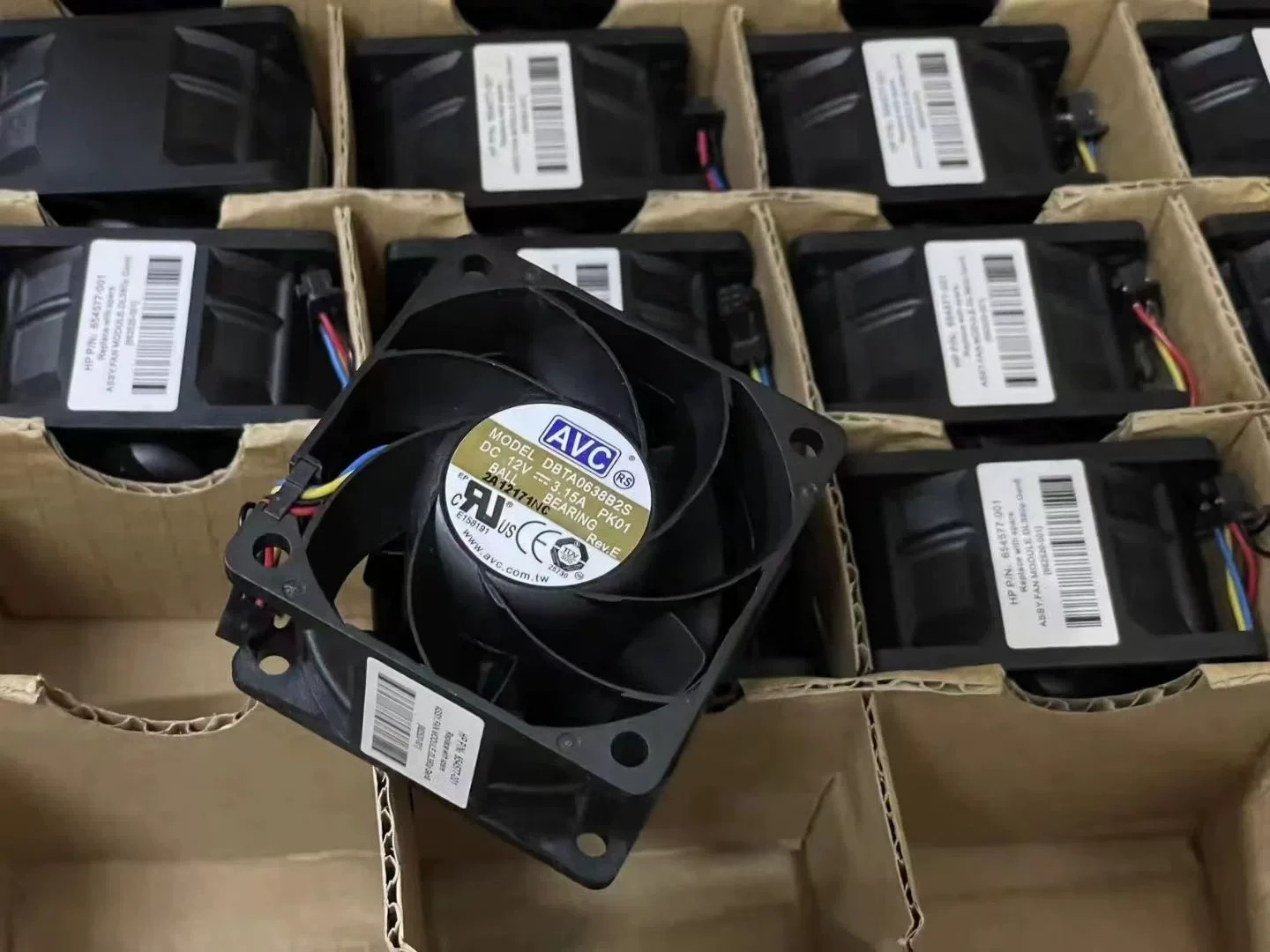 1PCS AVC DBTA0638B2S 6038 12V 3.15A 4-wire PWM High-Airflow Cooling Fan