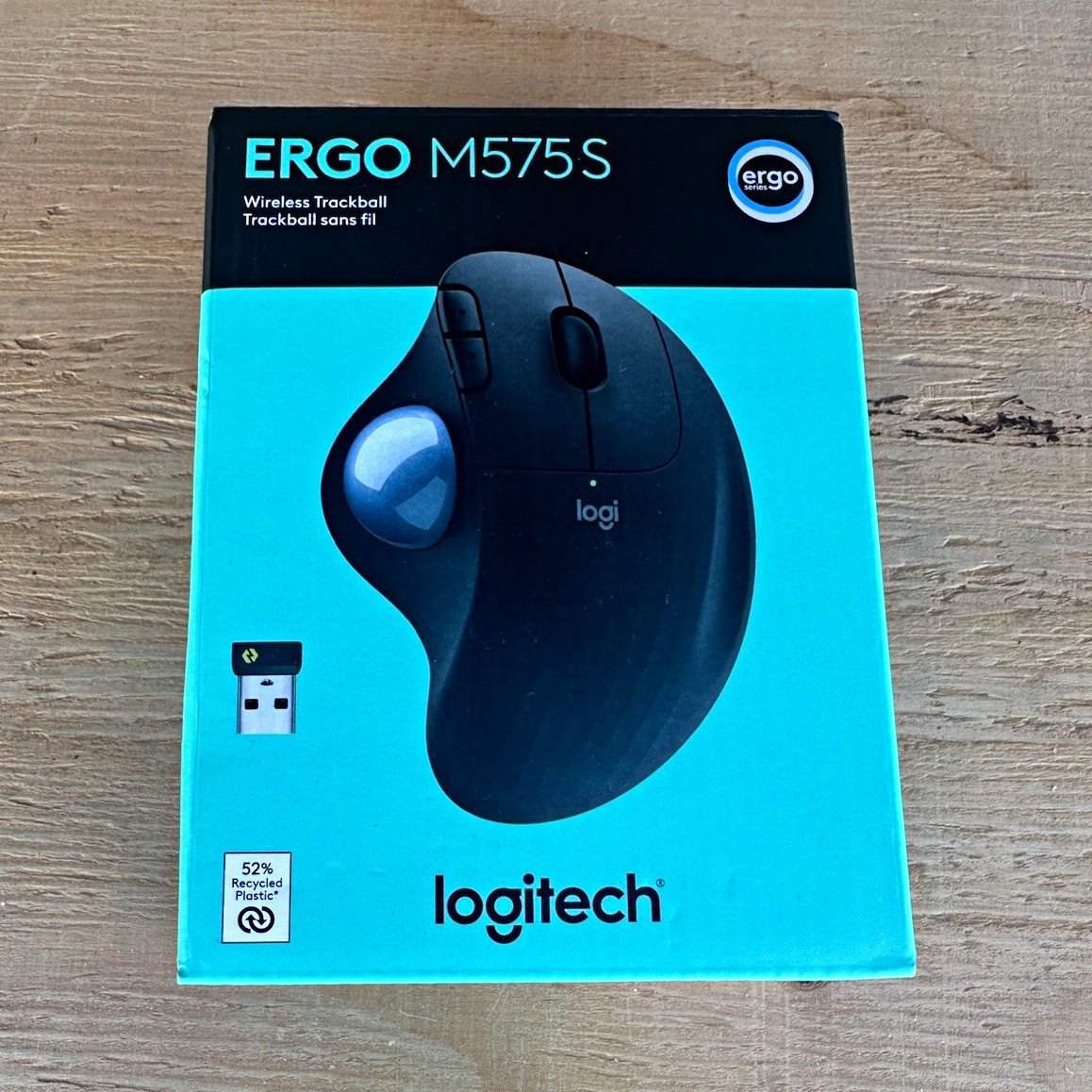 Logitech ERGO M575S Ergonomic Optical Trackball Mouse Wireless Bluetooth USB