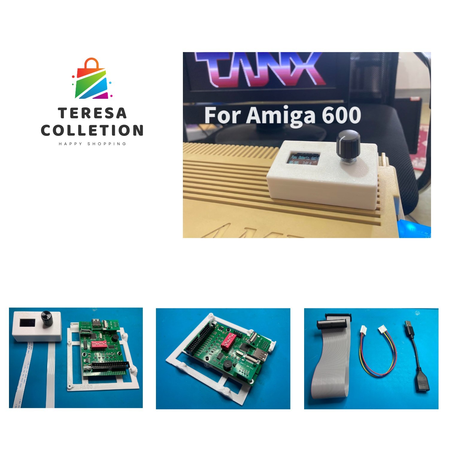 Gotek Floppy Drive Emulator Kit for Amiga 600 - Includes OLED Display