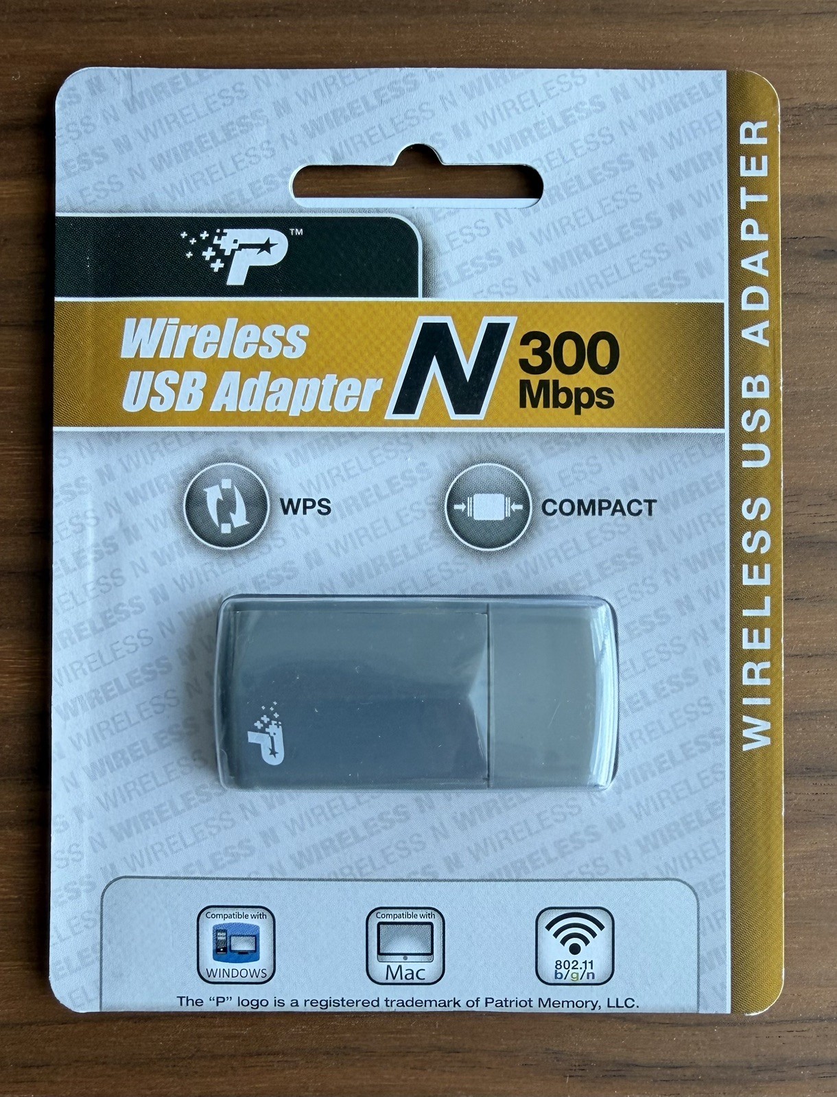 *RARE* Brand New Patriot Wireless N 300 USB Network Adapter 802.11 b/g/n SEALED