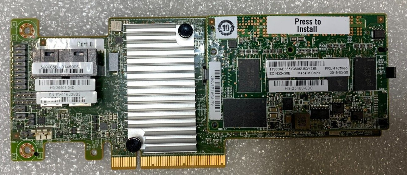 IBM ServeRAID M5120 46C9111 12Gb/s PCIe 3.0 x8 SAS/SATA RAID Controller Card