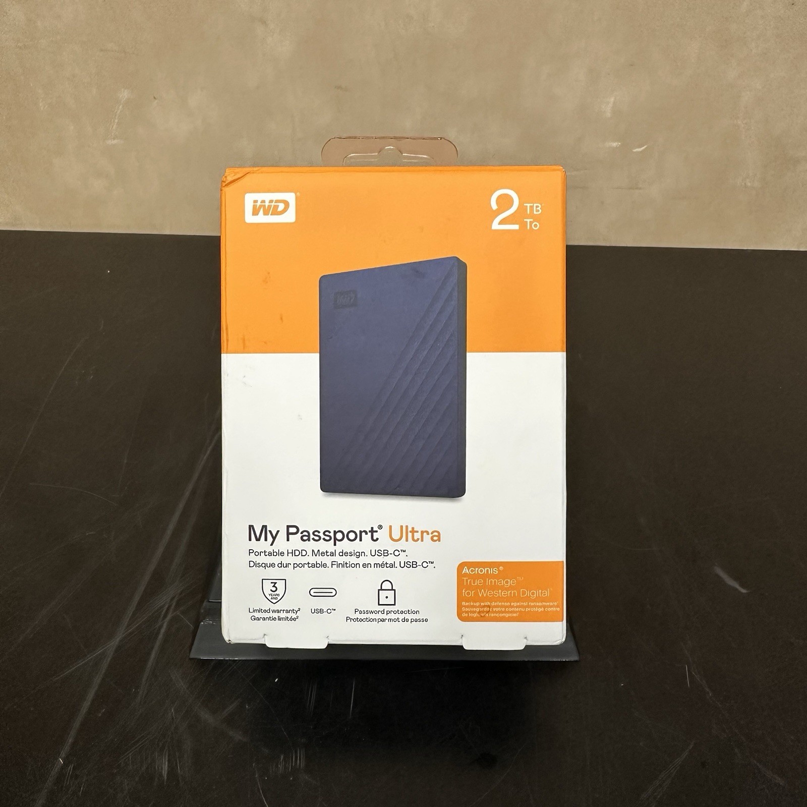 WD 2TB My Passport Ultra Portable Hard Drive USB C 3.1 AES Encryption Windows