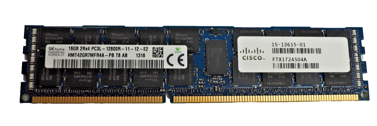 SK Hynix 16GB 2Rx4 PC3L-12800R HMT42GR7MFR4A-PB ECC REG Server Memory RAM