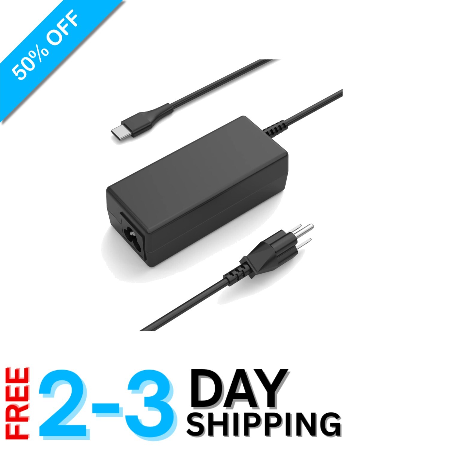 Versatile 65W USB C Laptop Charger - Fast Charging for All Major Brands