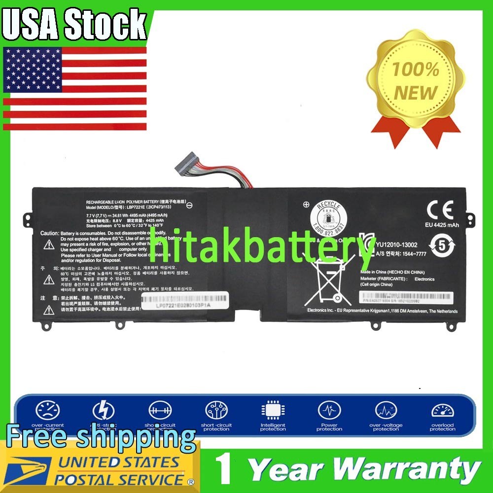 ✅Battery For LG Gram 13Z940 13Z970 15Z975 14Z950 15Z960 Series LBG722VH LBP7221E