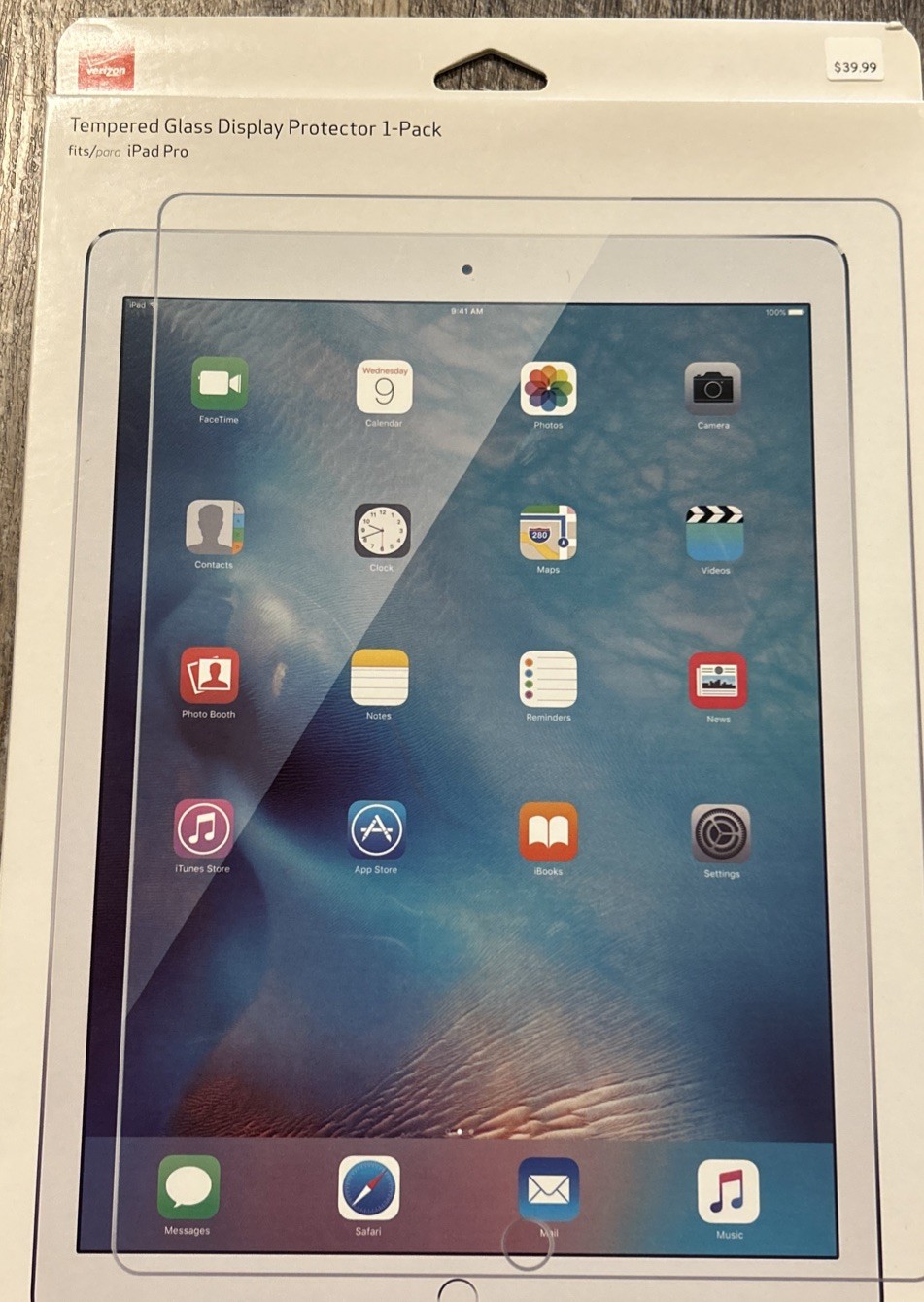 Verizon Tempered Glass Display Protector 1-Pack for iPad Pro 12.9" - New