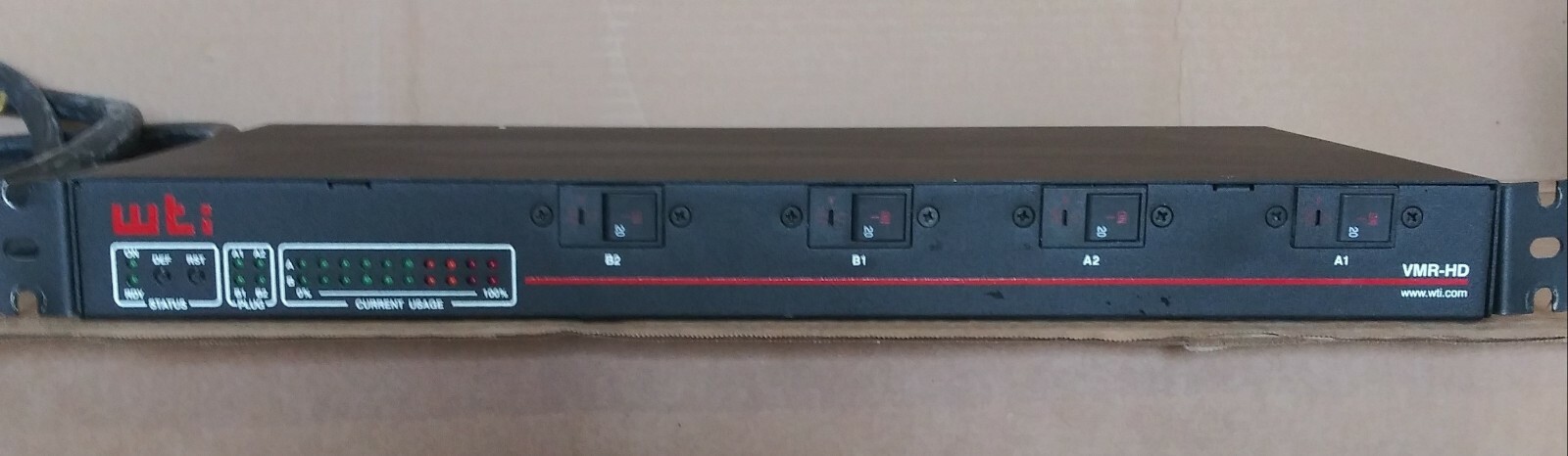 WTI VMR-HD4D30 C19 Outlet Metered PDU Dual 30 Amp 200 - 240V